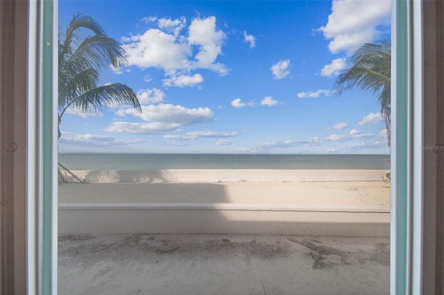 water view featuring a view of the beach