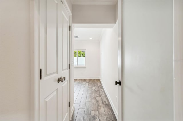 hall featuring light hardwood / wood-style floors