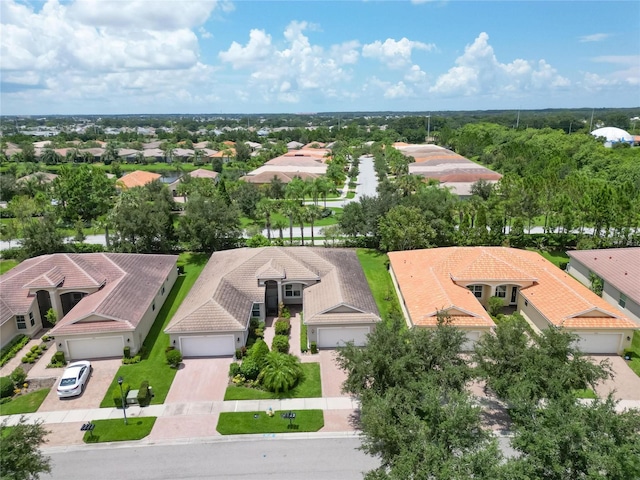 drone / aerial view featuring a residential view