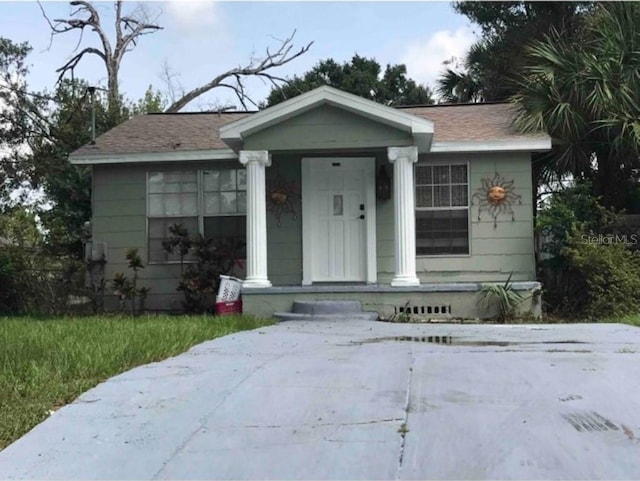 view of bungalow