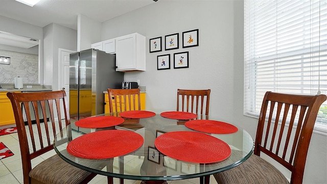 view of tiled dining room