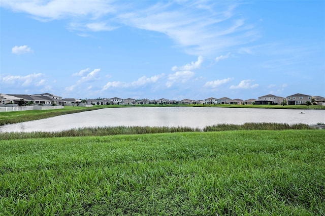 water view featuring a residential view