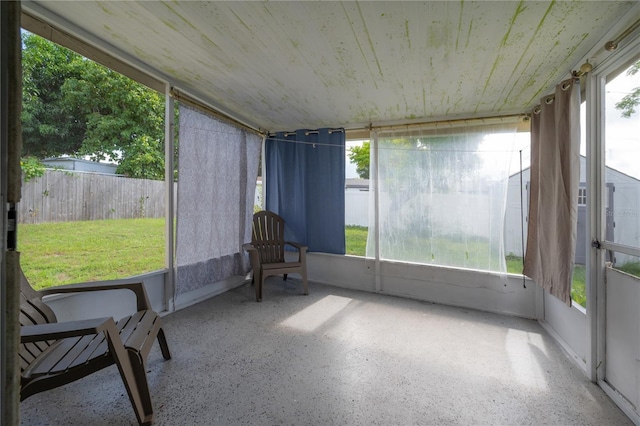 view of sunroom