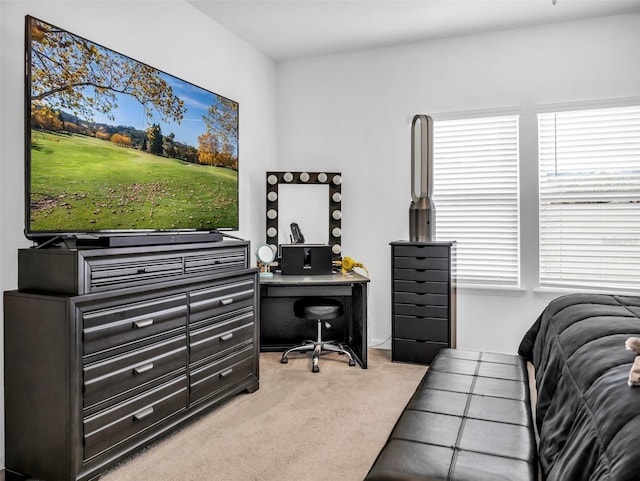 office area with carpet floors