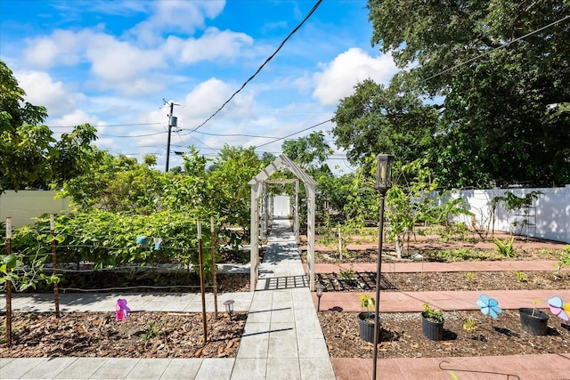 surrounding community with basketball court