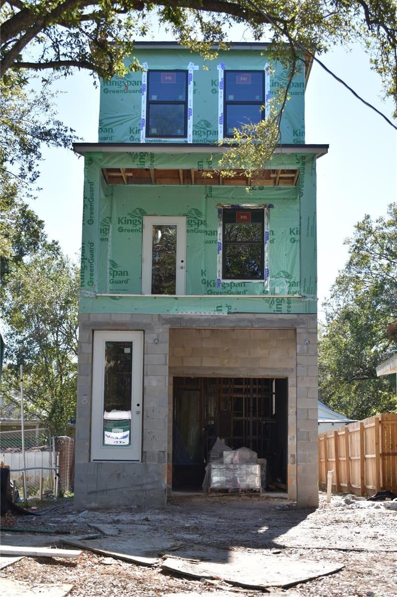 view of property under construction