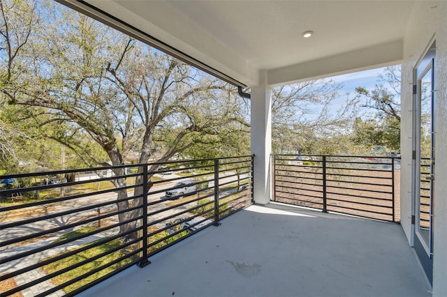 view of balcony