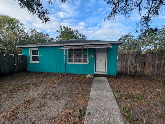 view of bungalow-style home