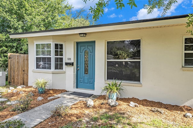 view of entrance to property