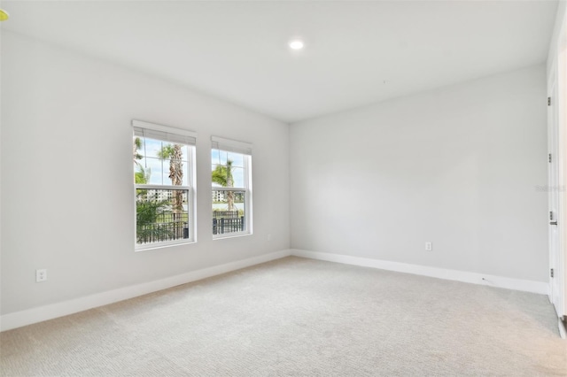 view of carpeted empty room