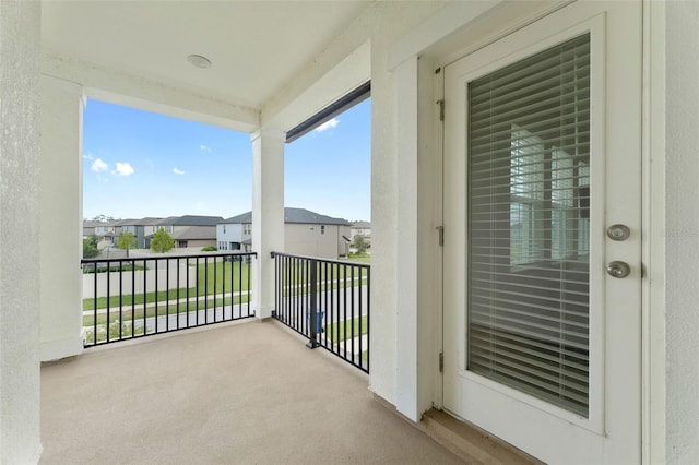 view of balcony