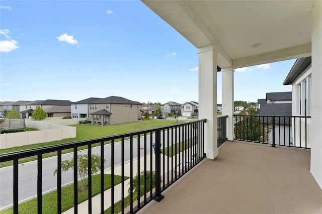 view of balcony