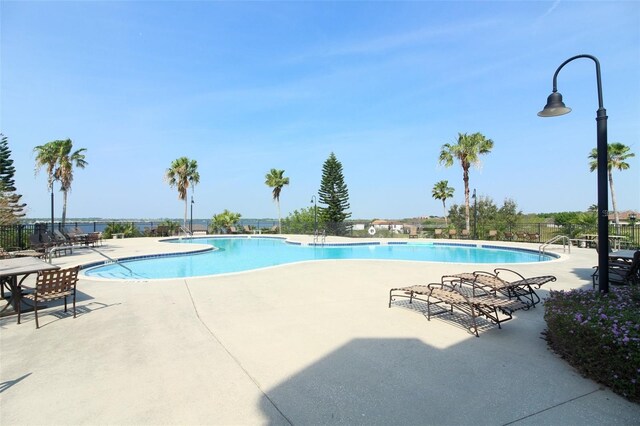 view of pool with a patio area