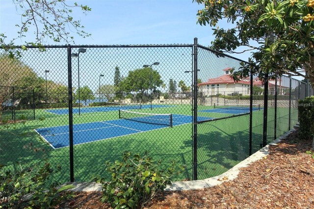 view of tennis court