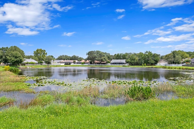 view of water feature