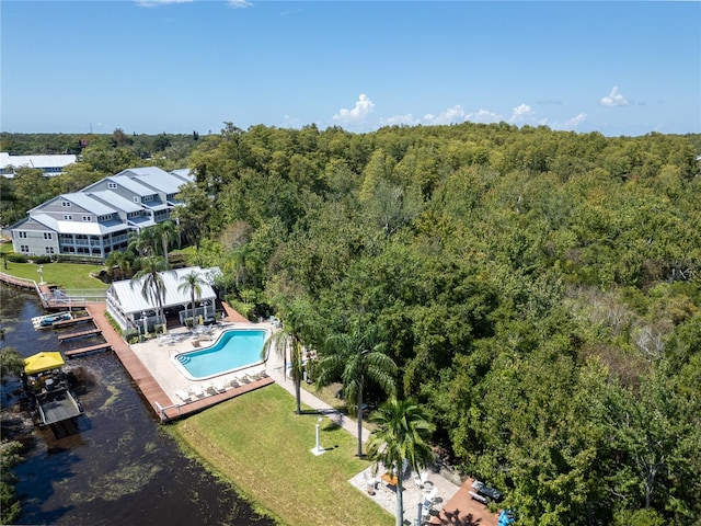 birds eye view of property