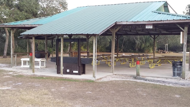 view of property's community with a gazebo