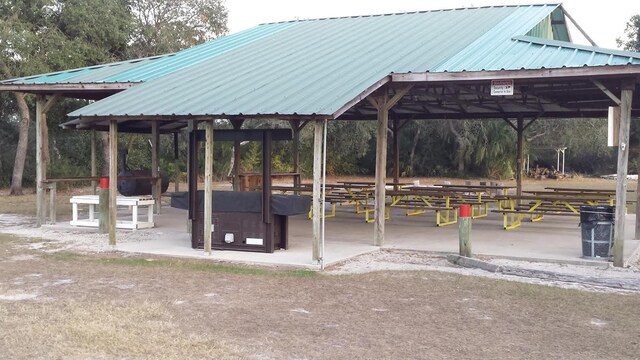 view of property's community featuring a carport and a gazebo