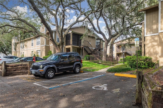 view of vehicle parking