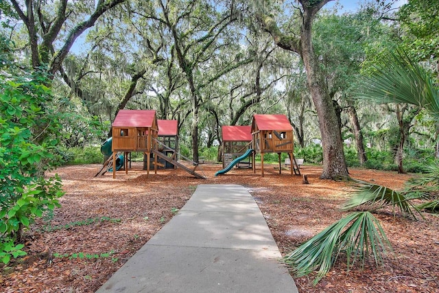 view of jungle gym