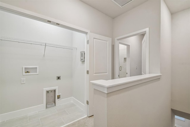 laundry room with hookup for a washing machine and electric dryer hookup