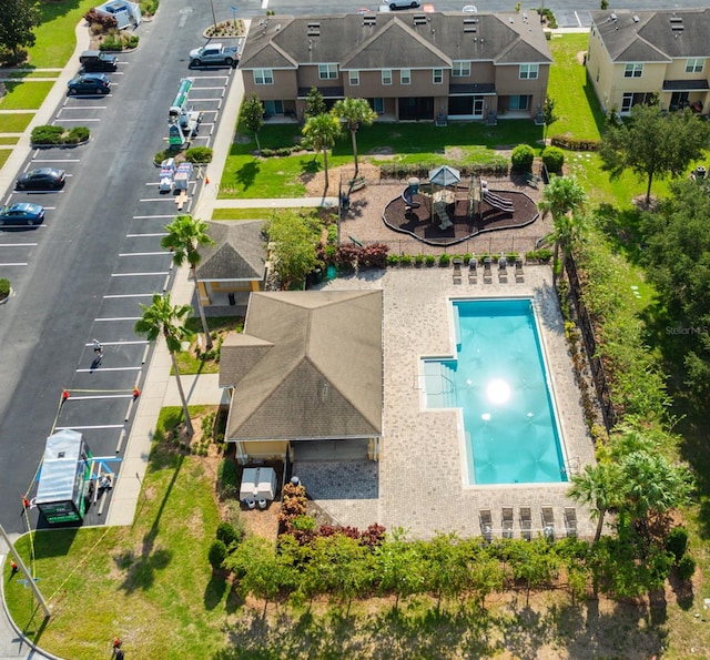 birds eye view of property