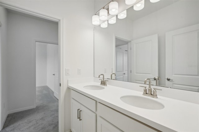 bathroom with vanity