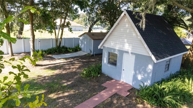 view of outbuilding