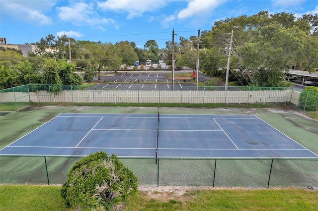 view of tennis court