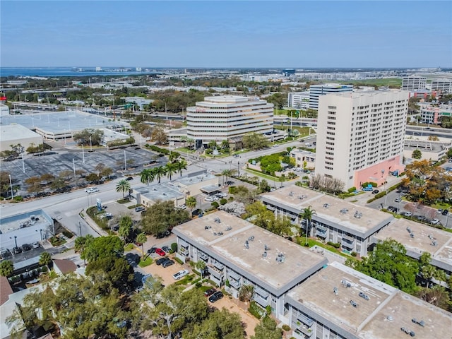 aerial view featuring a view of city