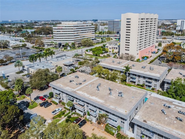 bird's eye view featuring a view of city