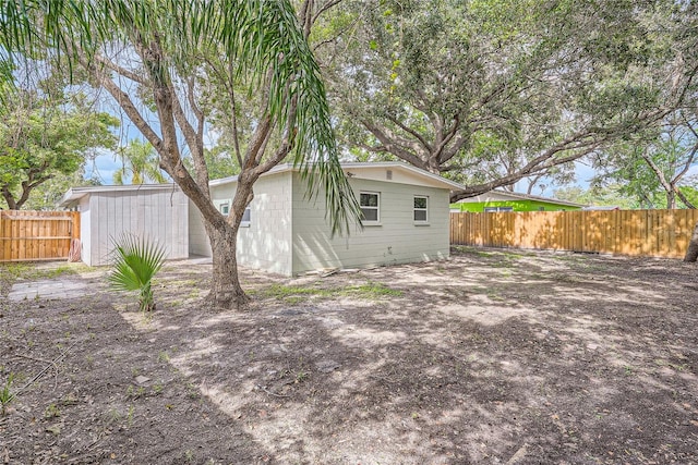 view of back of property