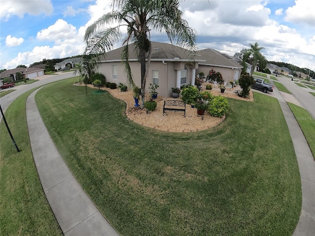 view of property exterior featuring a yard