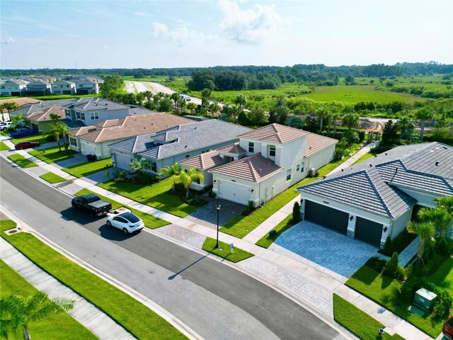 aerial view featuring a residential view