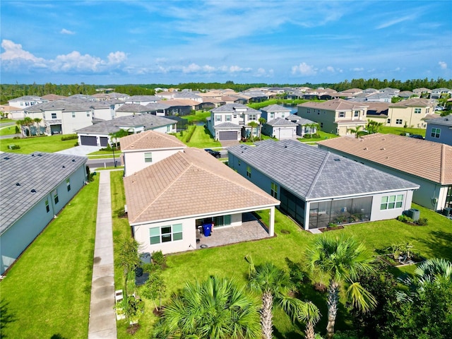 drone / aerial view featuring a residential view