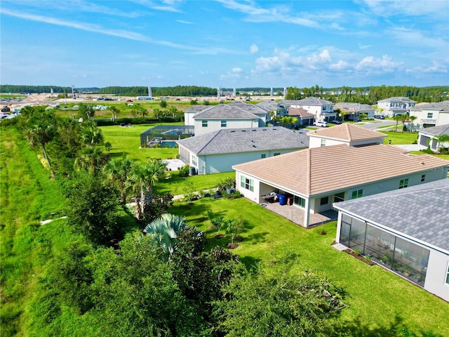 bird's eye view featuring a residential view