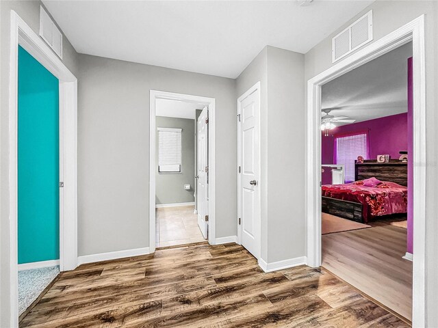 bedroom featuring hardwood / wood-style floors