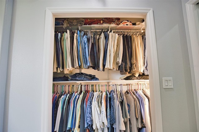 view of closet