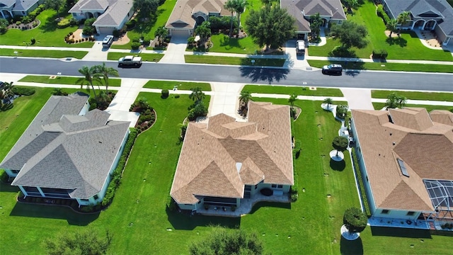 aerial view featuring a residential view