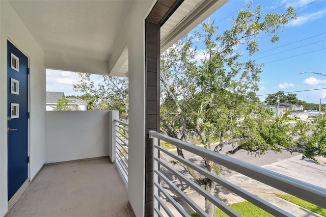 view of balcony