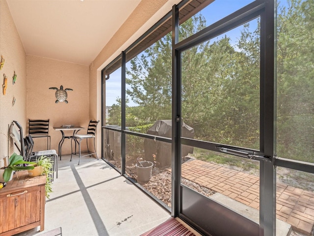 view of sunroom / solarium