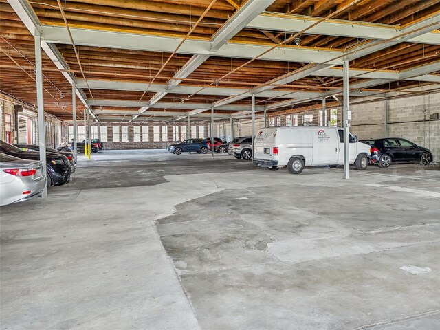 view of parking deck