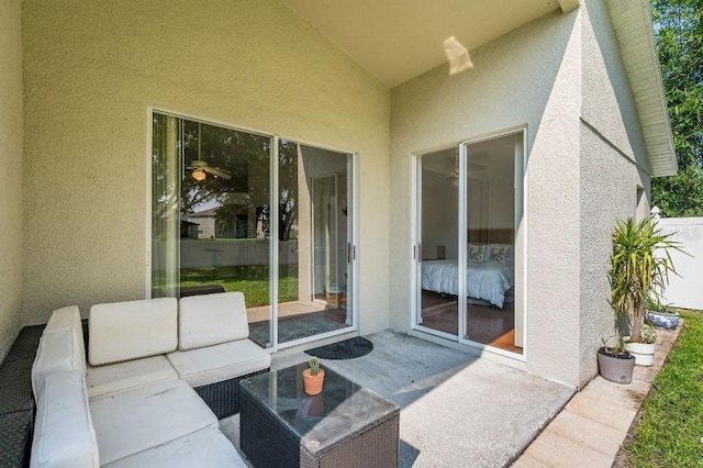 view of patio / terrace featuring outdoor lounge area