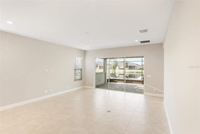 view of tiled empty room