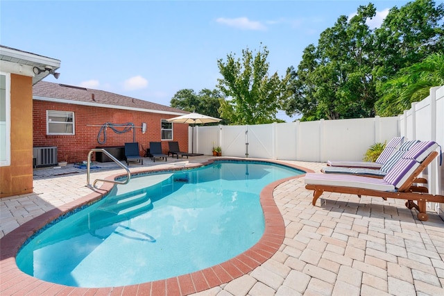 view of pool with a patio