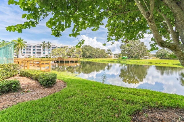 view of water feature