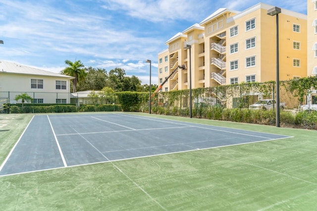 view of sport court