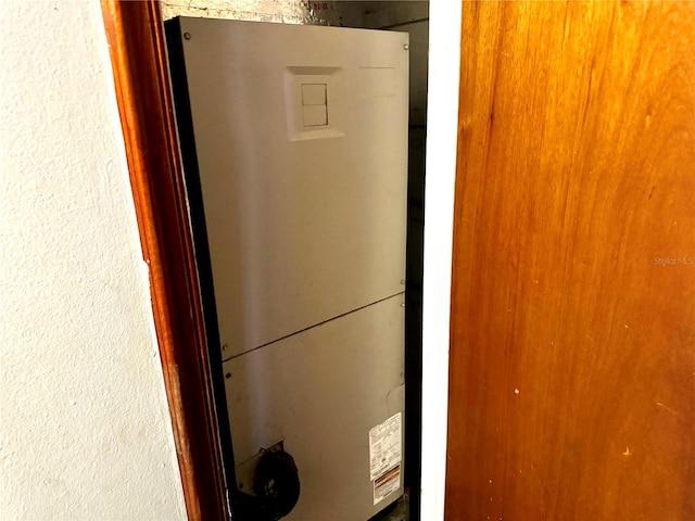 interior details with water heater