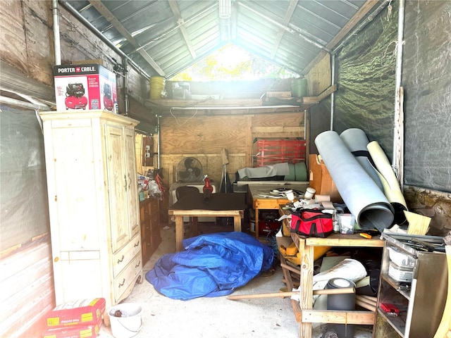 view of storage room