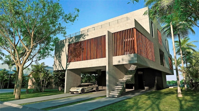 view of property with stairs